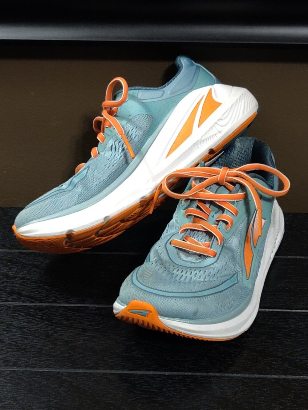 Altra Paradigm 6 Women's Running Shoe Dusty Teal Vibrant Orange US 7